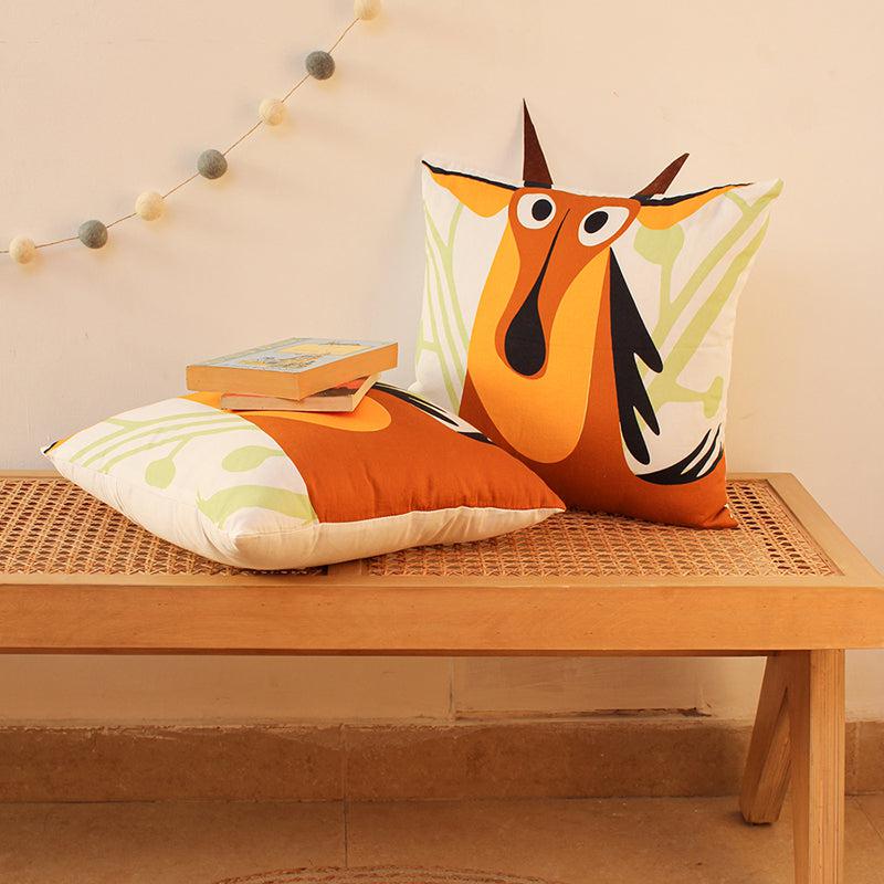 Buy The Surprised Neelgai Shaped Cushion Cushion Covers from Vaaree