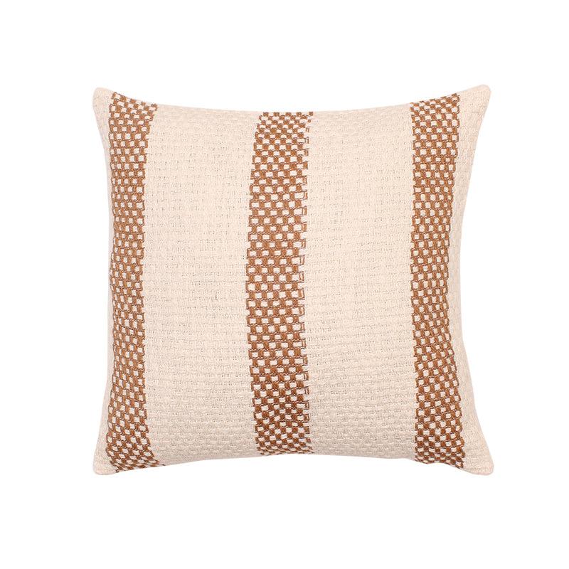 Buy Shivalik Striped Cushion Cover (Brown) - Set Of Two Cushion Cover Sets from Vaaree