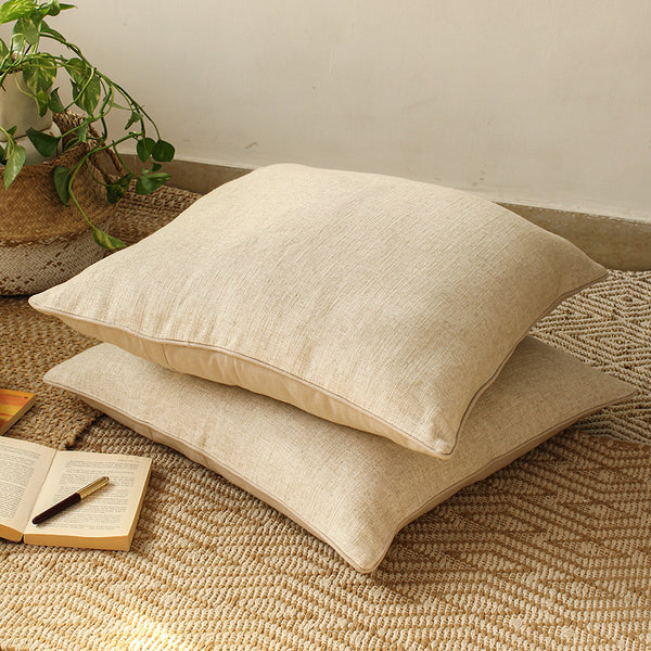 Sahyadri Cushion Cover (Natural) - Set Of Two