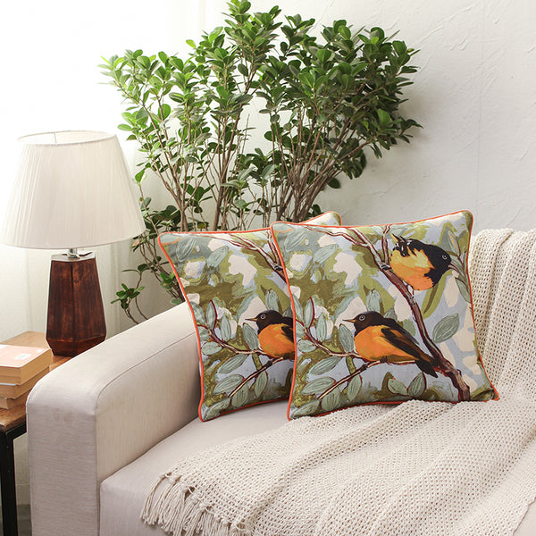 The Native Oriole Cushion Cover - Set Of Two