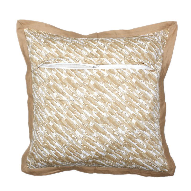 Buy Tulika Cushion Cover (Beige) - Set Of Two Cushion Cover Sets from Vaaree