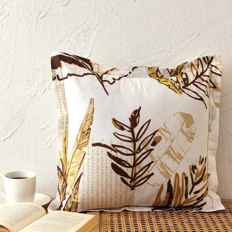 Buy Vanam Cushion Cover (Brown) - Set Of Two Cushion Cover Sets from Vaaree