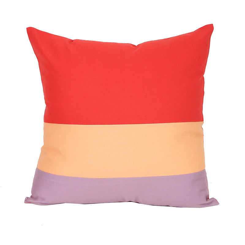 Buy The Block Stripe Cushion Cover (Multicolor) - Set Of Three Cushion Cover Sets from Vaaree