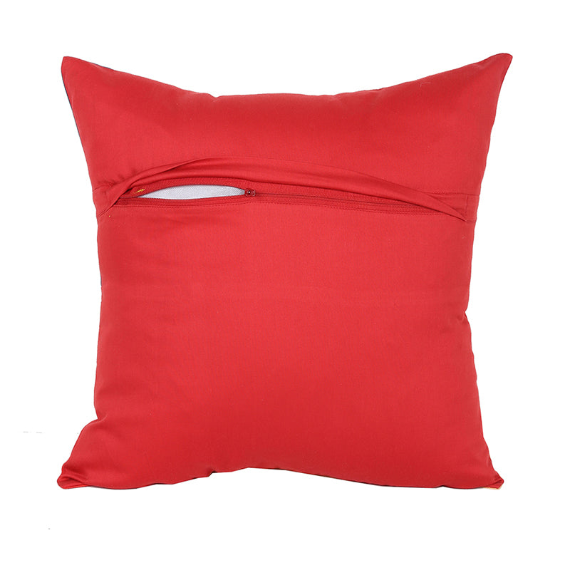 Buy The Block Stripe Cushion Cover (Orange) - Set Of Three Cushion Cover Sets from Vaaree