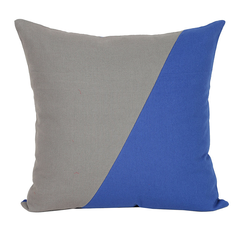 Buy The Fixed Disection Cushion Cover (Blue) - Set Of Three Cushion Cover Sets from Vaaree