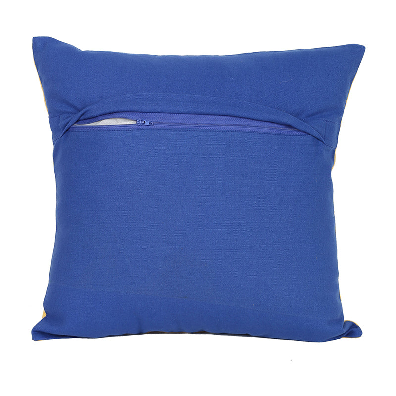 Buy The Fixed Disection Cushion Cover (Blue) - Set Of Three Cushion Cover Sets from Vaaree