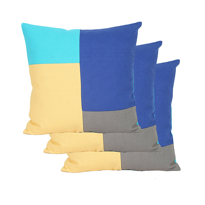 Buy The Jumbled Brick Cushion Cover (Multicolor) - Set Of Three Cushion Cover Sets from Vaaree