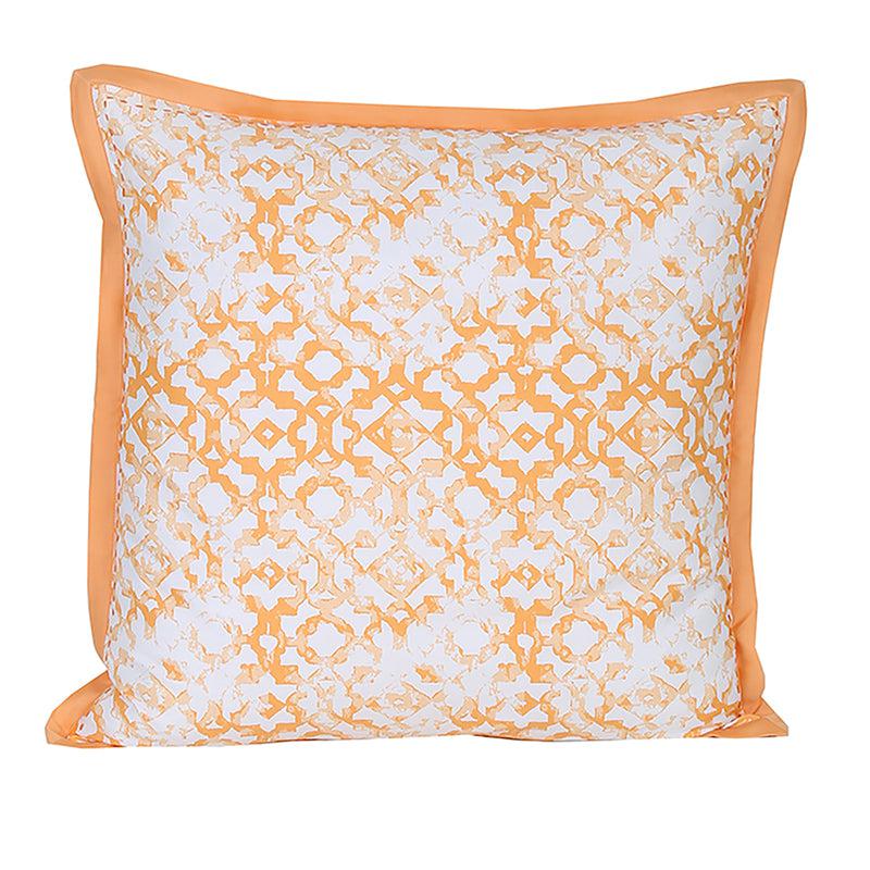 Buy Jaali Cushion Cover (Orange) - Set Of Three Cushion Cover Sets from Vaaree