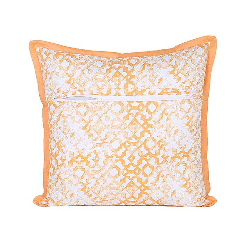 Buy Jaali Cushion Cover (Orange) - Set Of Three Cushion Cover Sets from Vaaree