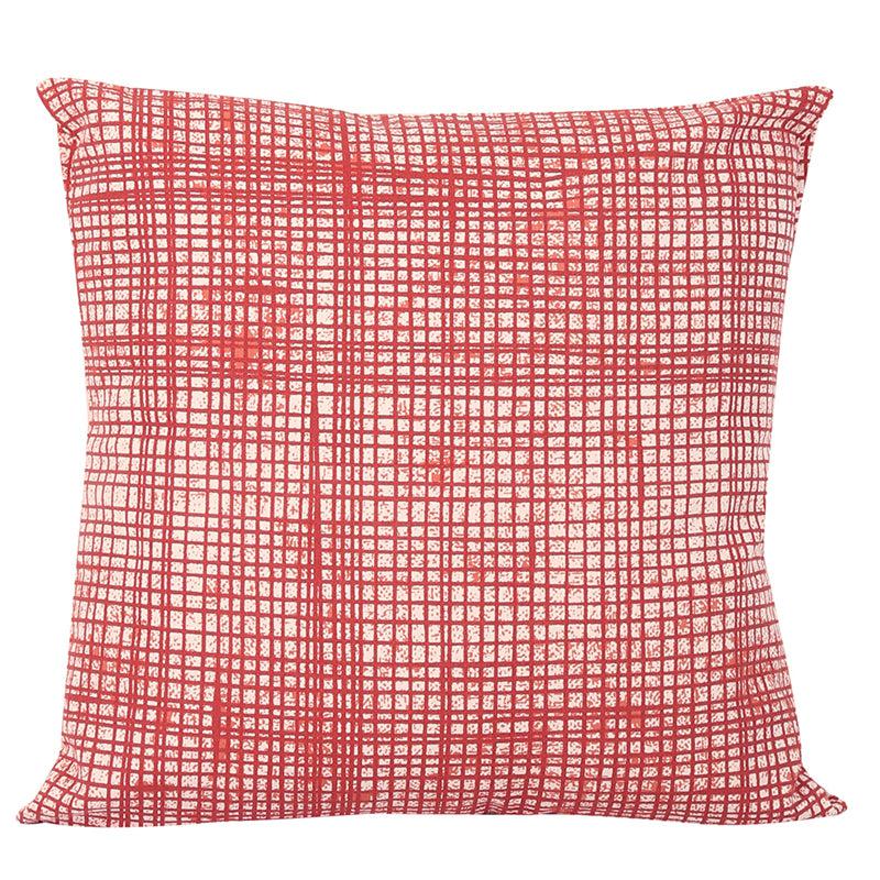 Buy Kattam Kuta Cushion Cover (Red) - Set Of Three Cushion Cover Sets from Vaaree