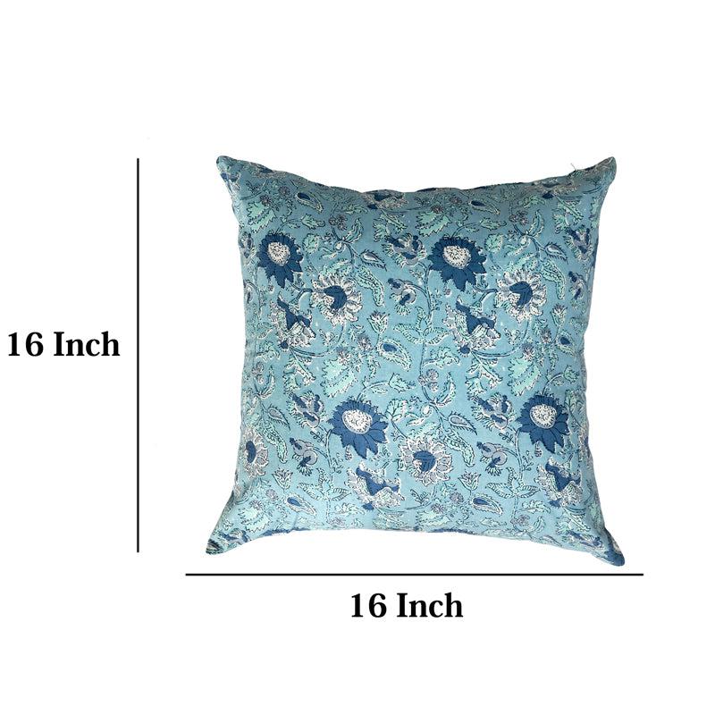 Buy Jahnvi Printed Cushion Cover (Blue) - Set Of Two Cushion Covers from Vaaree