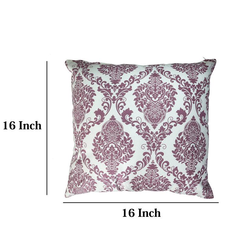 Buy Tameira Jacquered Motif Printed Cushion Cover (Maroon) - Set Of Two Cushion Covers from Vaaree