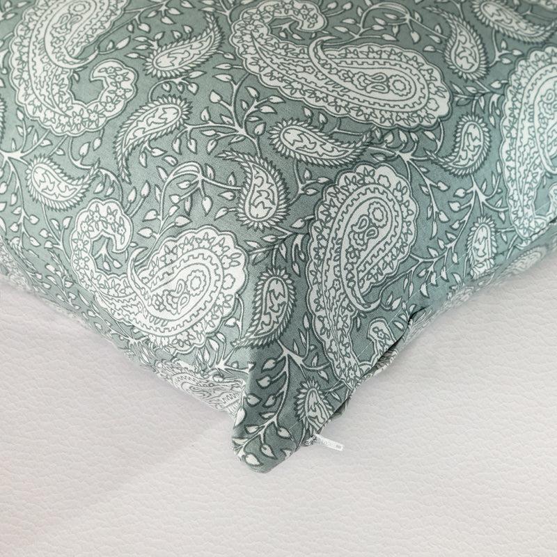 Buy Ruksaana Printed Cushion Cover (Teal) - Set Of Two Cushion Covers from Vaaree