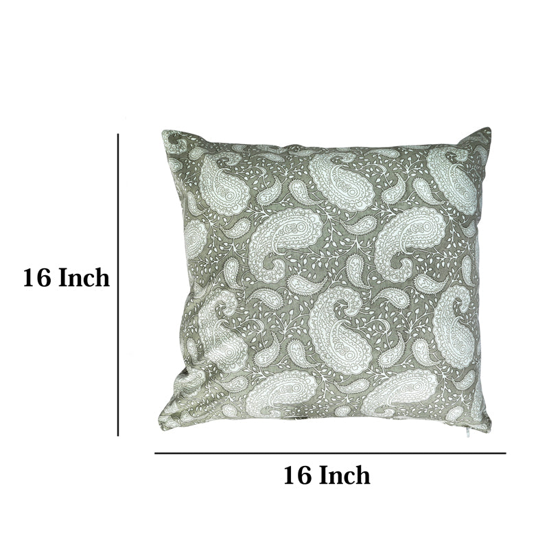 Buy Ruksaana Printed Cushion Cover (Green) - Set Of Five Cushion Covers from Vaaree