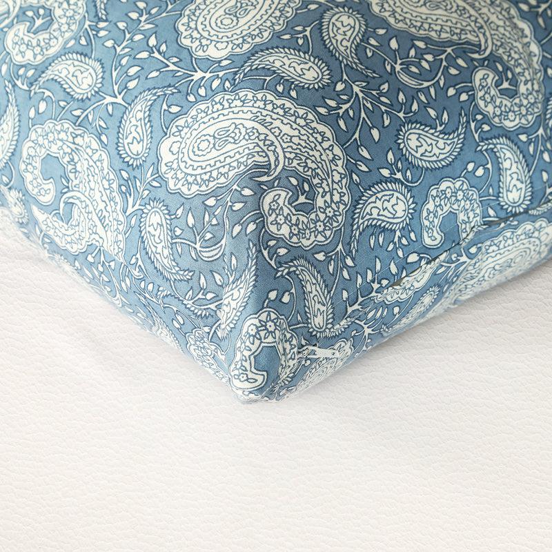 Buy Ruksaana Printed Cushion Cover (Blue) - Set Of Five Cushion Covers from Vaaree