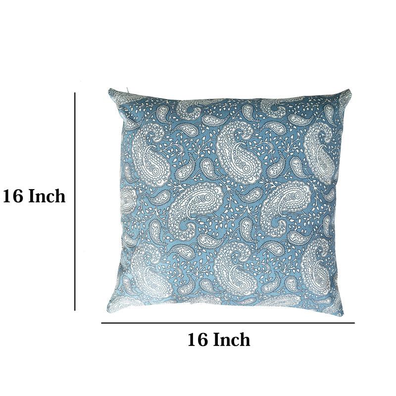 Buy Ruksaana Printed Cushion Cover (Blue) - Set Of Two Cushion Covers from Vaaree