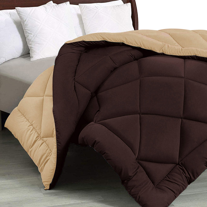 Buy Nihara Revesible Comforter - Brown & Beige Comforters & AC Quilts from Vaaree