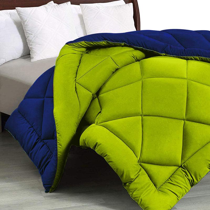 Buy Nihara Revesible Comforter - Green & Dark Blue Comforters & AC Quilts from Vaaree