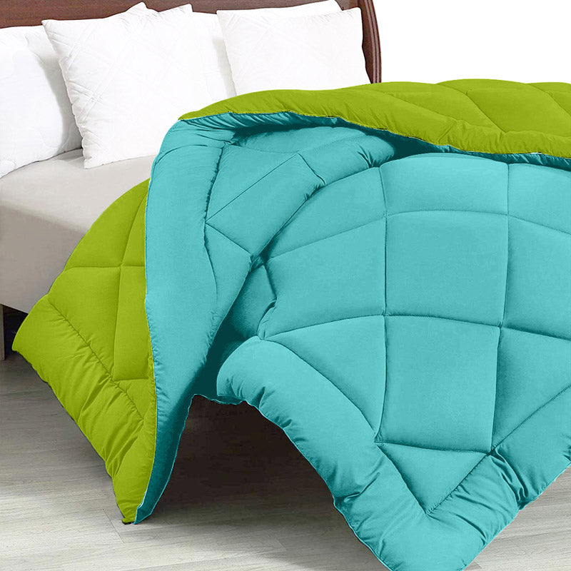 Buy Nihara Revesible Comforter - Green & Blue Comforters & AC Quilts from Vaaree