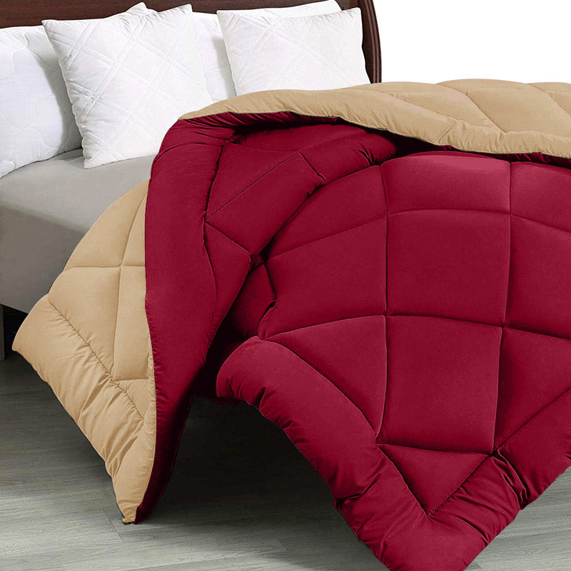 Buy Wide Checkered Comforter- Pink & Grey Comforters & AC Quilts from Vaaree