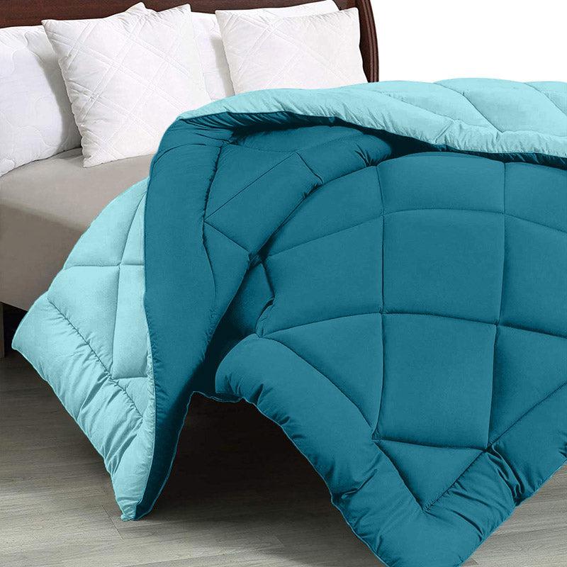 Buy Nihara Reversible Comforter - Aqua & Turquoise Comforters & AC Quilts from Vaaree