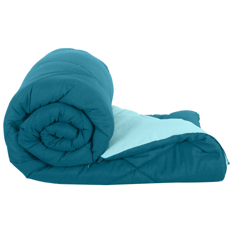 Buy Nihara Reversible Comforter - Aqua & Turquoise Comforters & AC Quilts from Vaaree