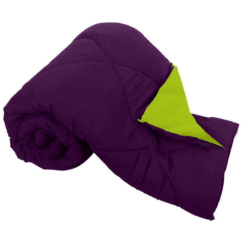 Buy Wide Checkered Comforter- Green & Purple Comforters & AC Quilts from Vaaree