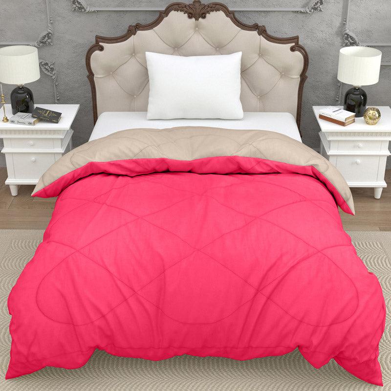 Buy Nihara Reversible Comforter - Beige & Pink Comforters & AC Quilts from Vaaree