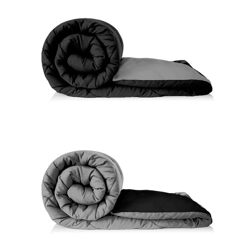 Buy Nihara Reversible Comforter - Black & Grey Comforters & AC Quilts from Vaaree