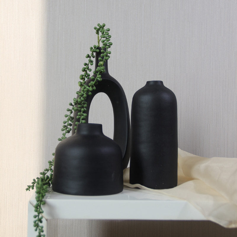 Buy Heltina Ceramic Vase - Three Piece Set Vase from Vaaree