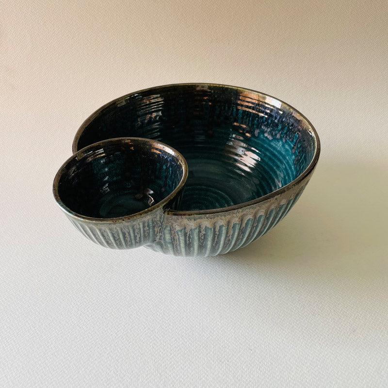 Buy Manila Chip & Dip Bowl (Teal) - 1400 ML Snack Bowl from Vaaree