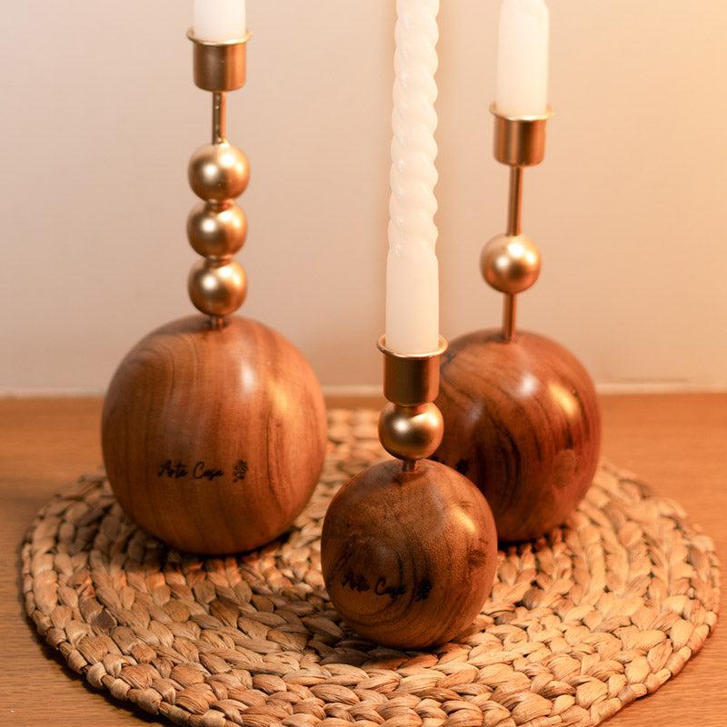 Buy Globe Galanta Candle Holder - Set Of Three Candle Holders from Vaaree