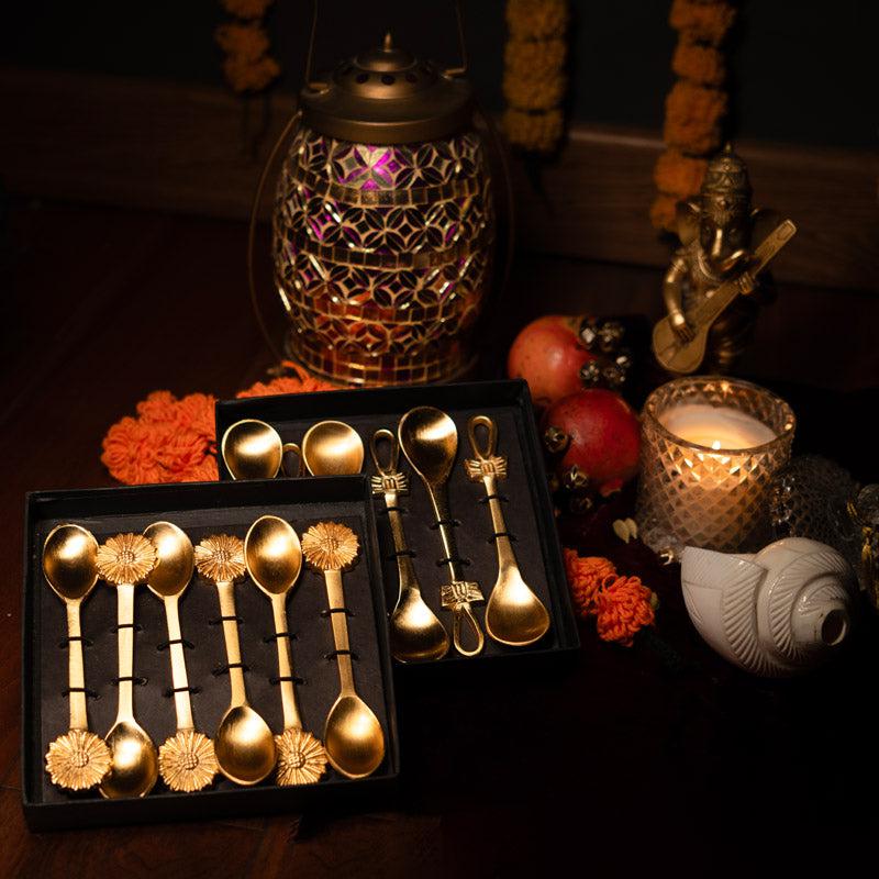 Buy Brass Bow Diwali Gift Box - Set Of Six Gift Box from Vaaree