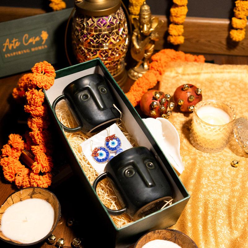 Buy Boho Black Mug Diwali Gift Box Gift Box from Vaaree