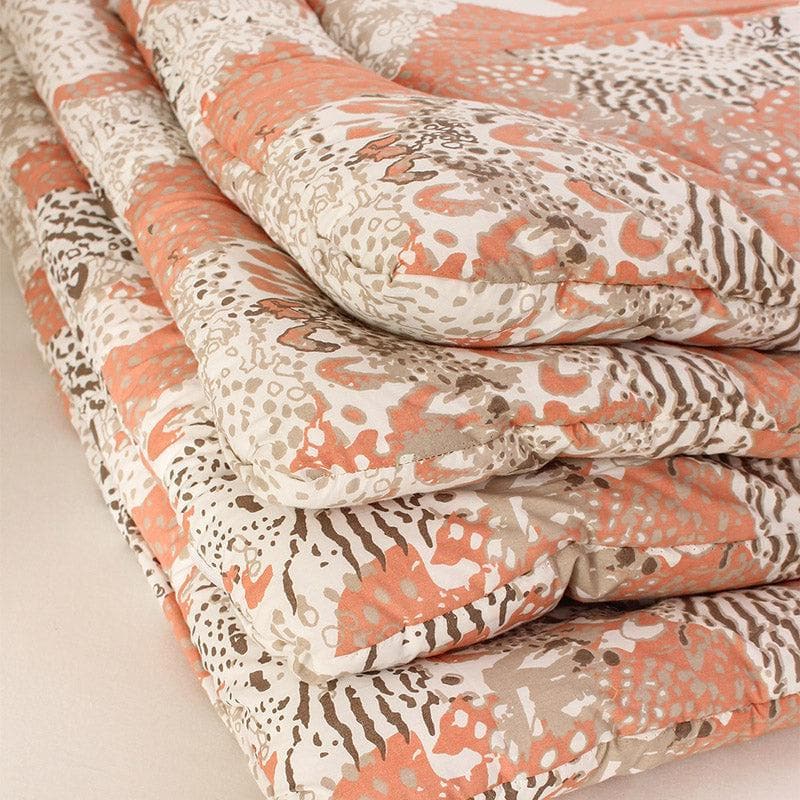 Buy Abstract Splatter Comforter - Peach Comforters & AC Quilts from Vaaree