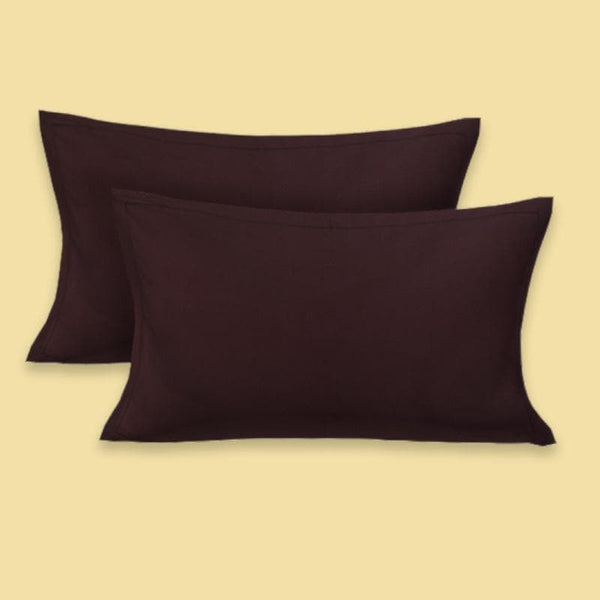 Buy Delvo Pillow Cover (Brown) - Set Of Two at Vaaree online | Beautiful Pillow Covers to choose from