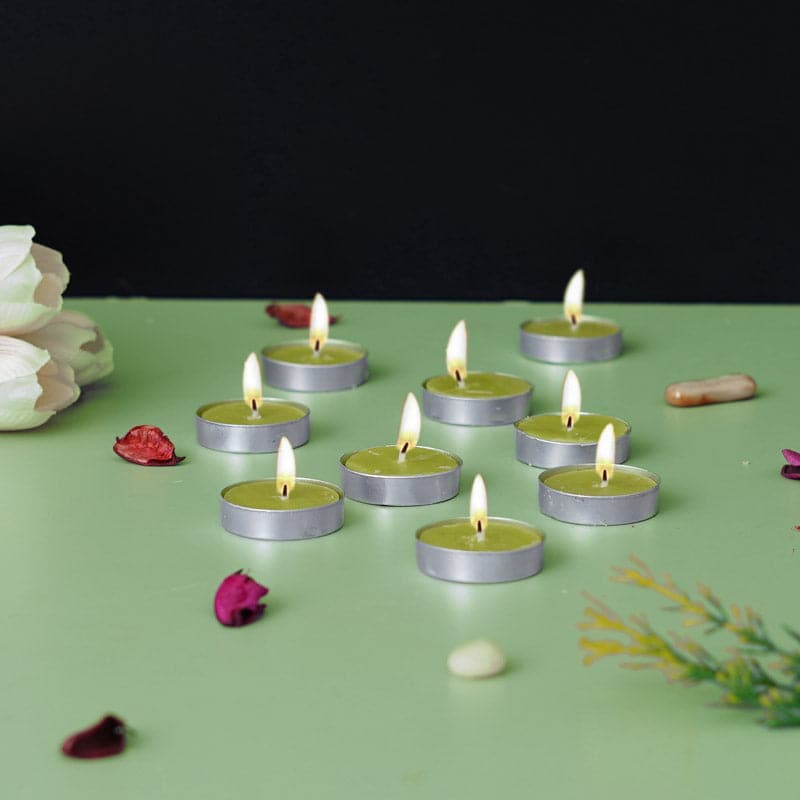 Buy Sepova Jasmine Scented Tealight Candle - Set Of Ten Candles from Vaaree