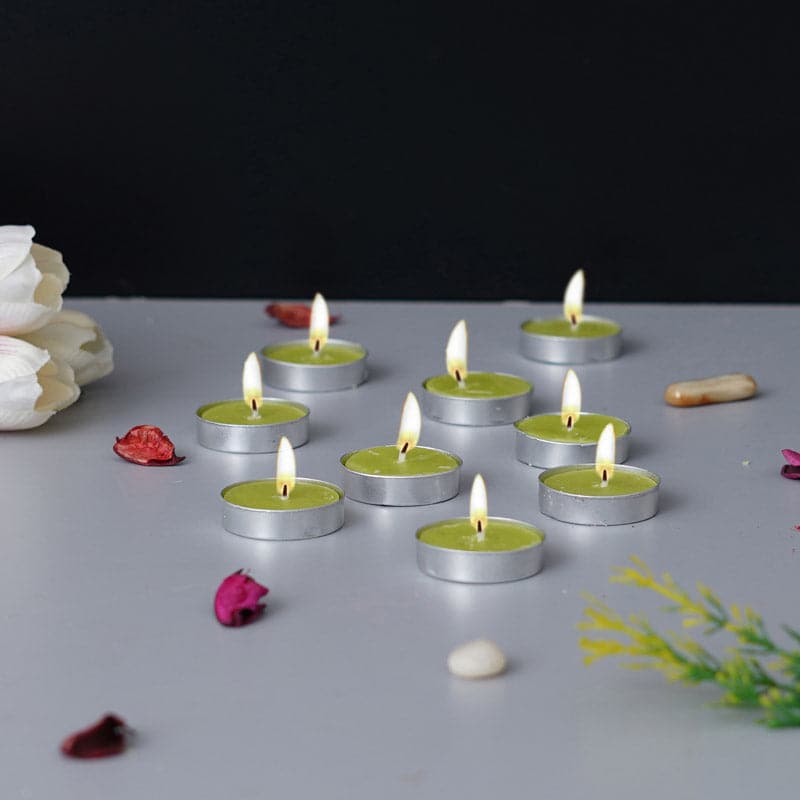 Buy Sepova Jasmine Scented Tealight Candle - Set Of Ten Candles from Vaaree