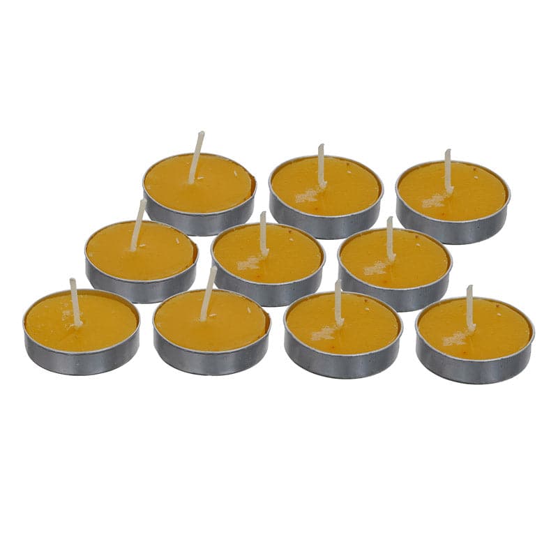 Buy Sepova Lemon Scented Tealight Candle - Set Of Ten Candles from Vaaree