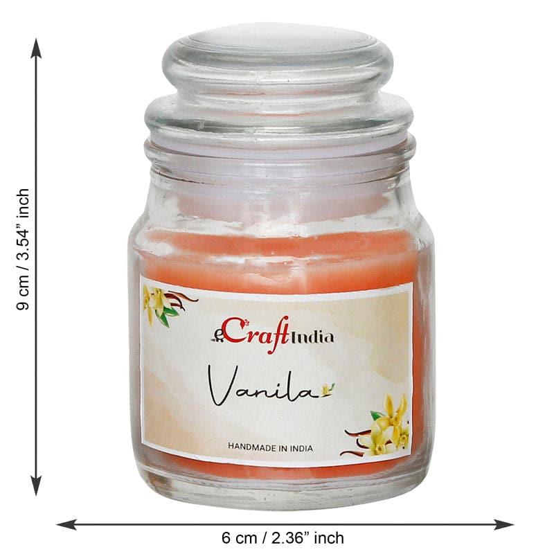 Buy Vanilla & Rose Scented Jar Candle - Set Of Two Candles from Vaaree