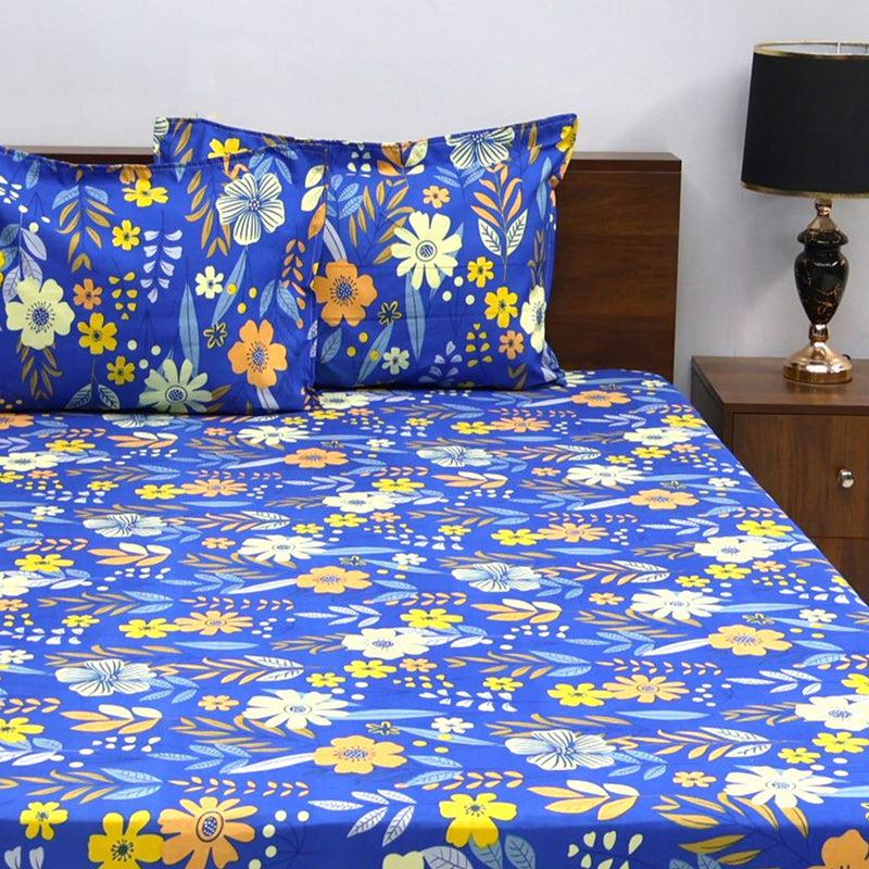 Buy Hiral Floral Bedsheet Bedsheets from Vaaree