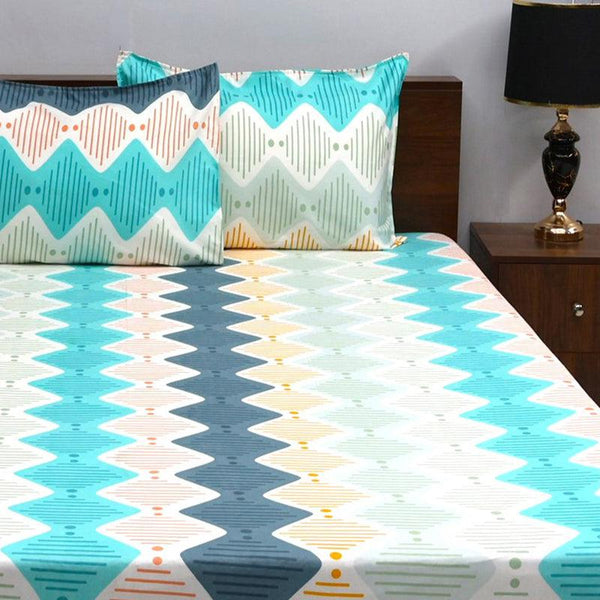 Bedsheets - Keya Zig Zag Bedsheet