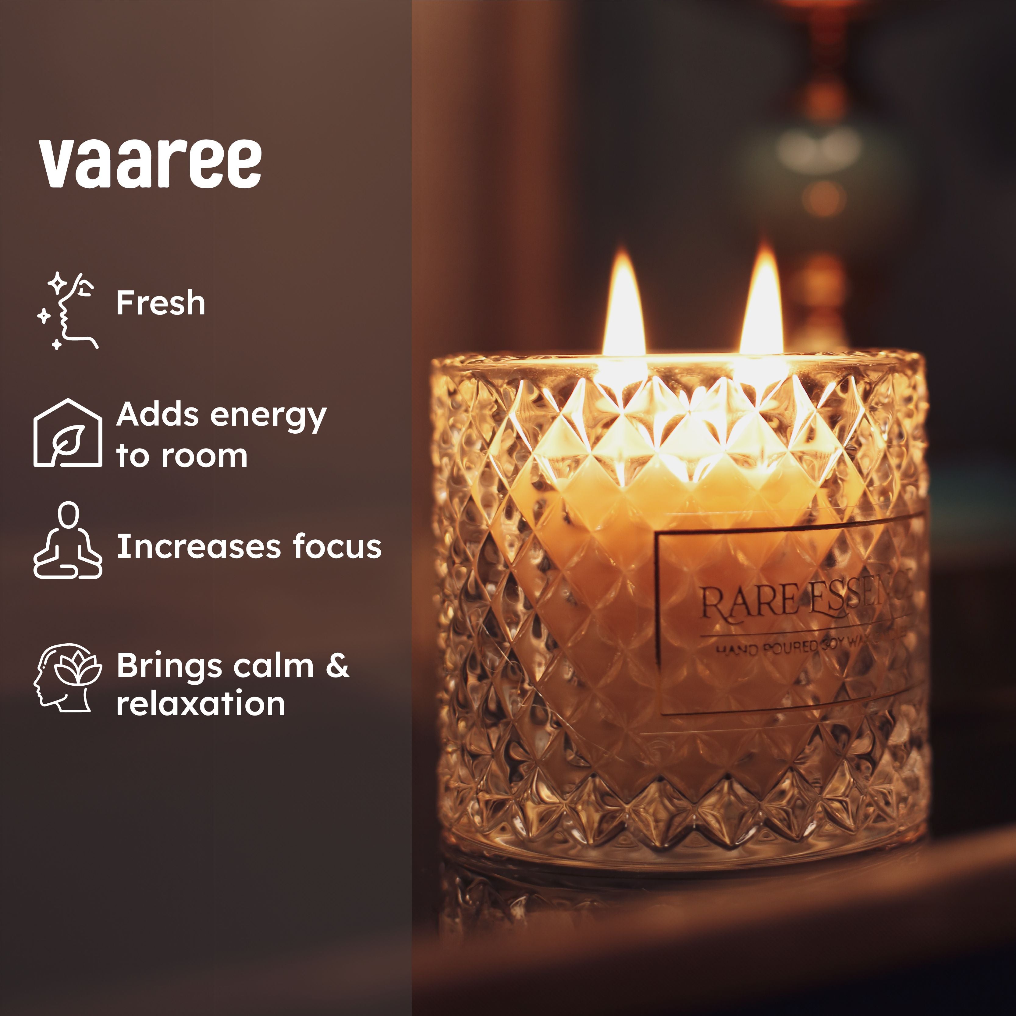 Buy Elois Carved Jar Candle - Fruity Notes Candles from Vaaree