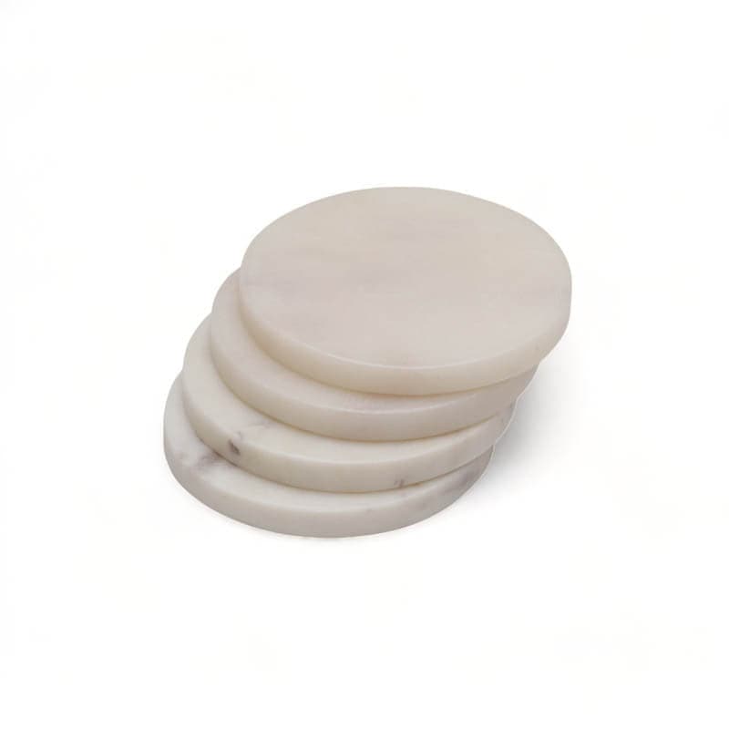 Buy Marble Coaster With Stand- Set Of Four Online in India | Coaster on Vaaree