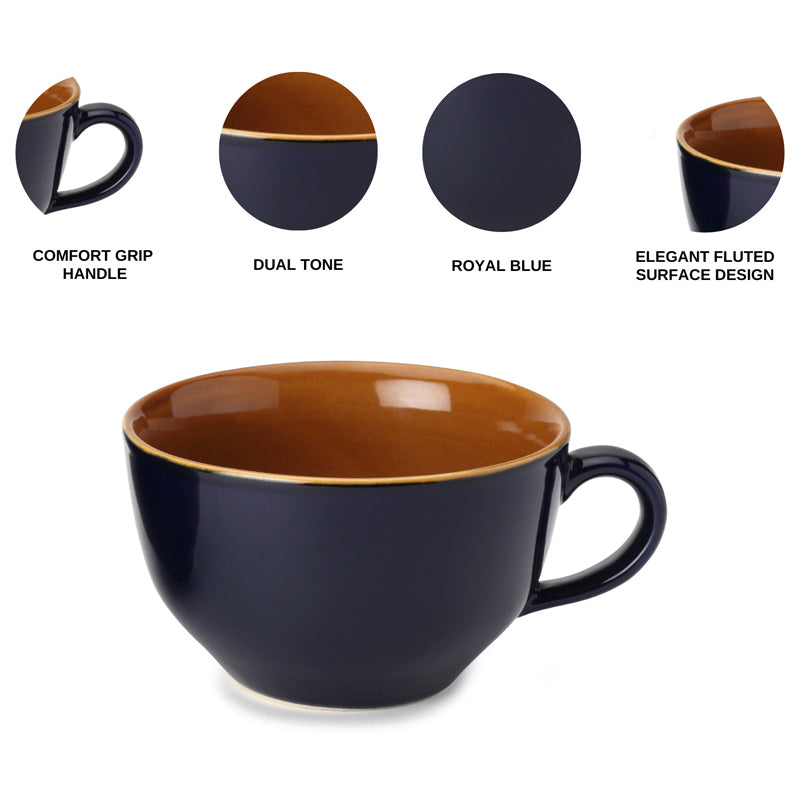 Buy Ruby Ceramic Mug (Royal Blue) - 350 ML Mug & Tea Cup from Vaaree