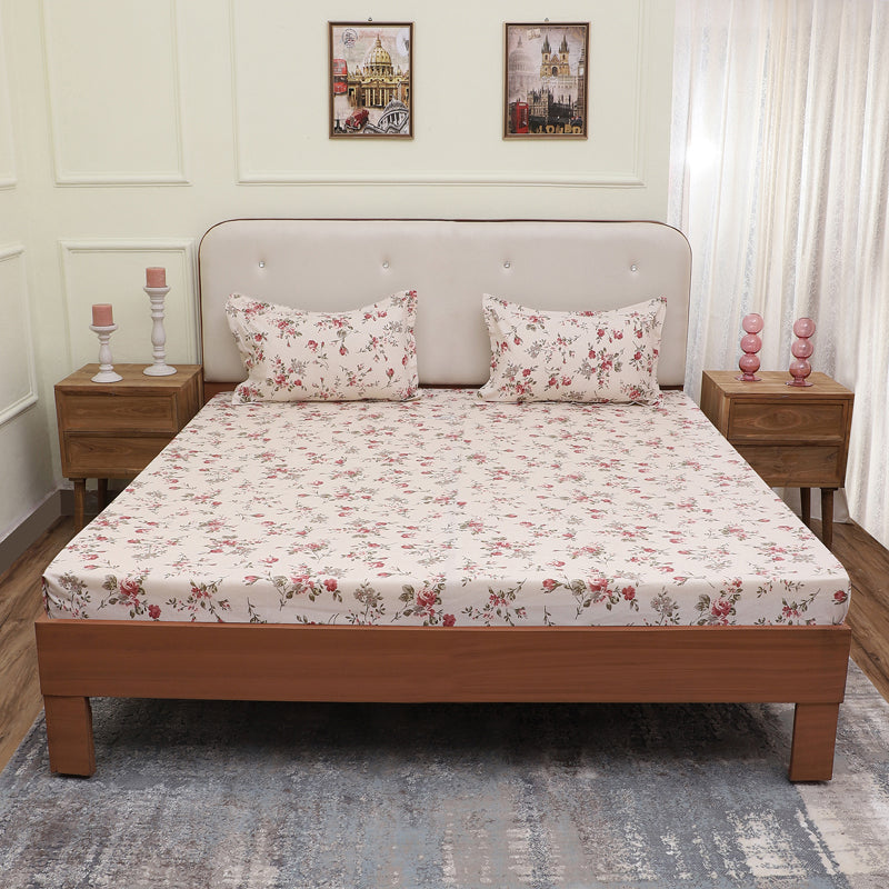 Buy Ridhva Floral Bedsheet Bedsheets from Vaaree