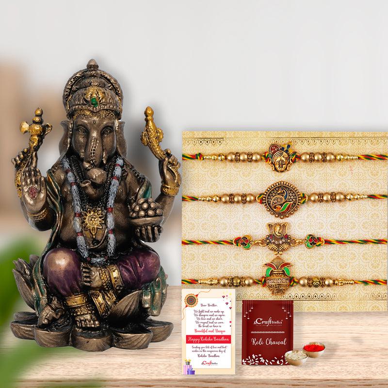 Buy Threads Of Commitment Rakhi Gift Box Rakhi Hamper from Vaaree