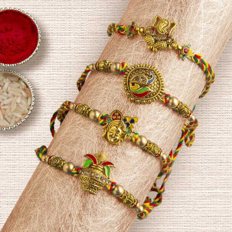 Buy Threads Of Commitment Rakhi Gift Box Rakhi Hamper from Vaaree