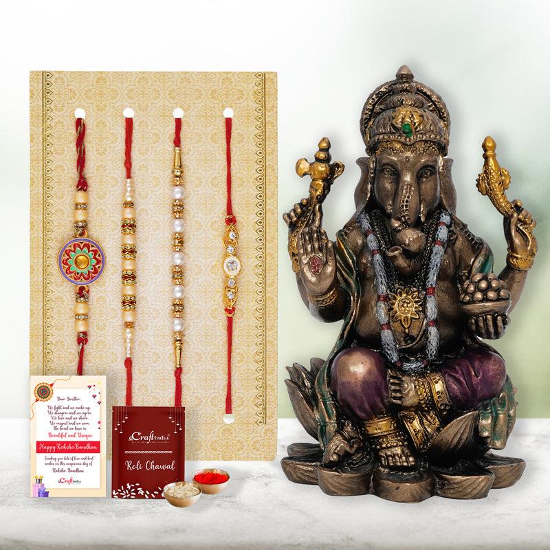 Buy Threads Of Gratitude Rakhi Gift Box Rakhi Hamper from Vaaree