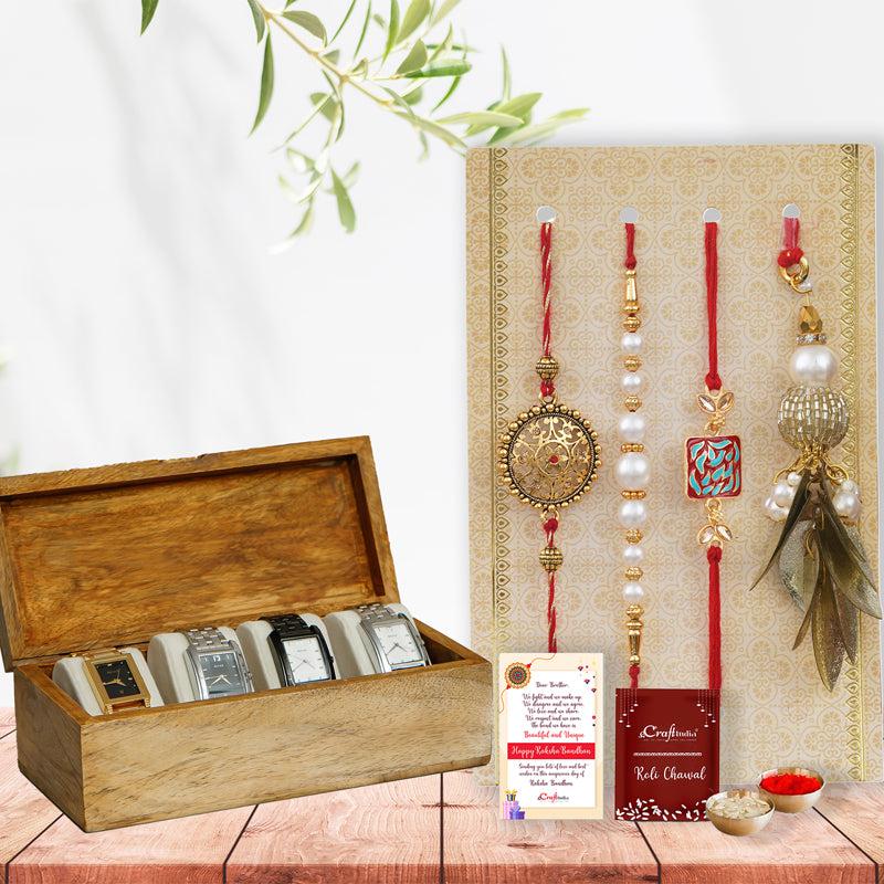 Buy Sibling Saphire Rakhi Gift Box Rakhi Hamper from Vaaree